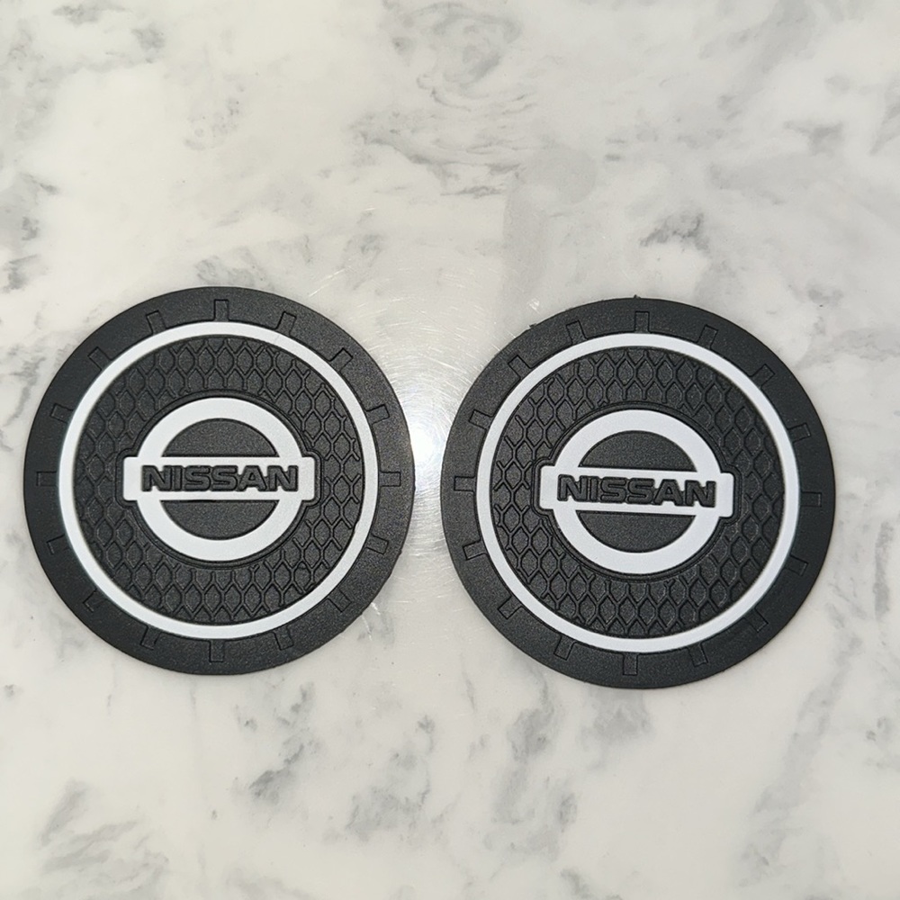 🆕 NISSAN Car Cup Holder Coasters